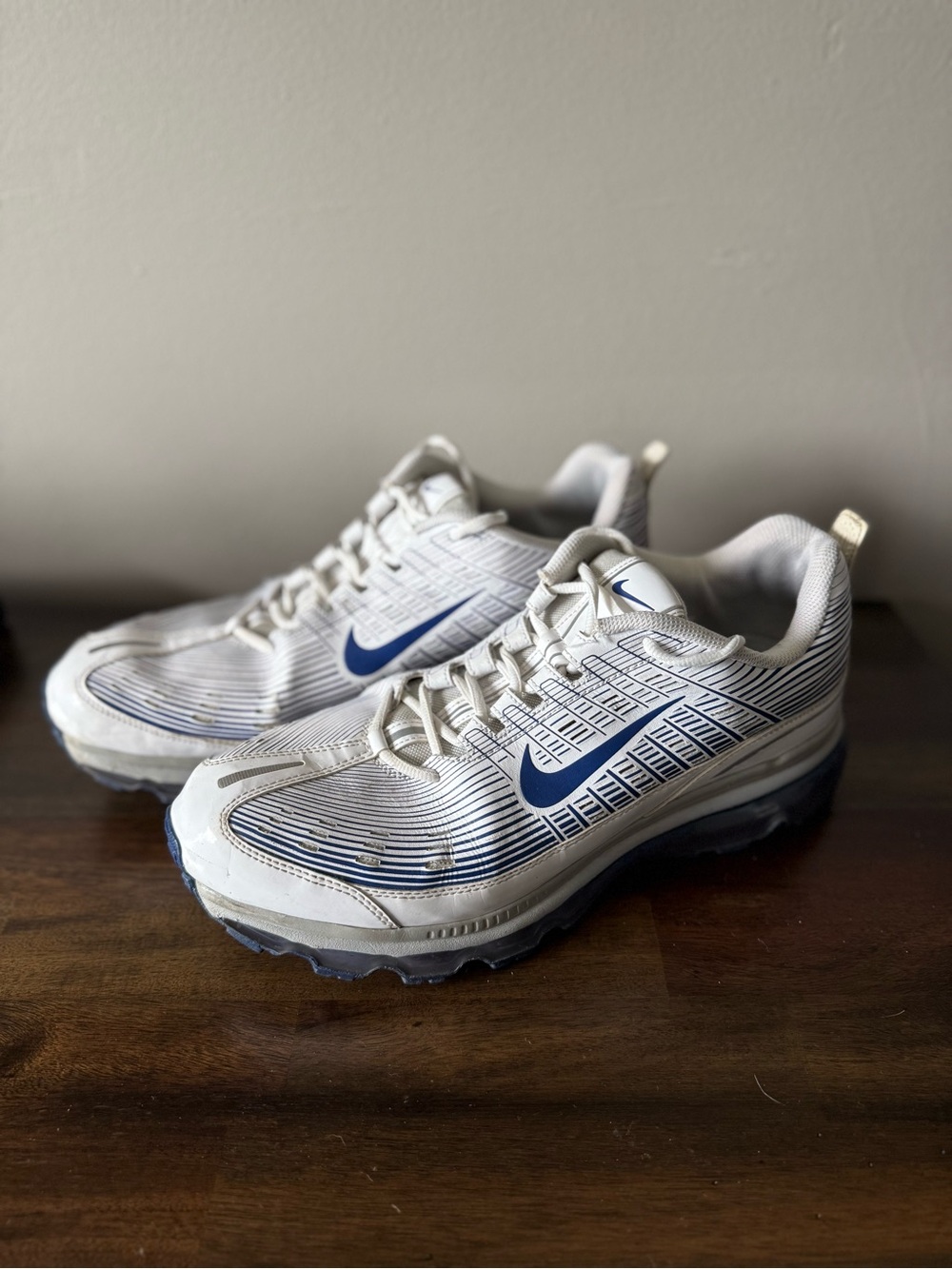 Nike Air Max LTR 2006 Shoes Mens Size 14 White Blue Athletic Running Sneakers